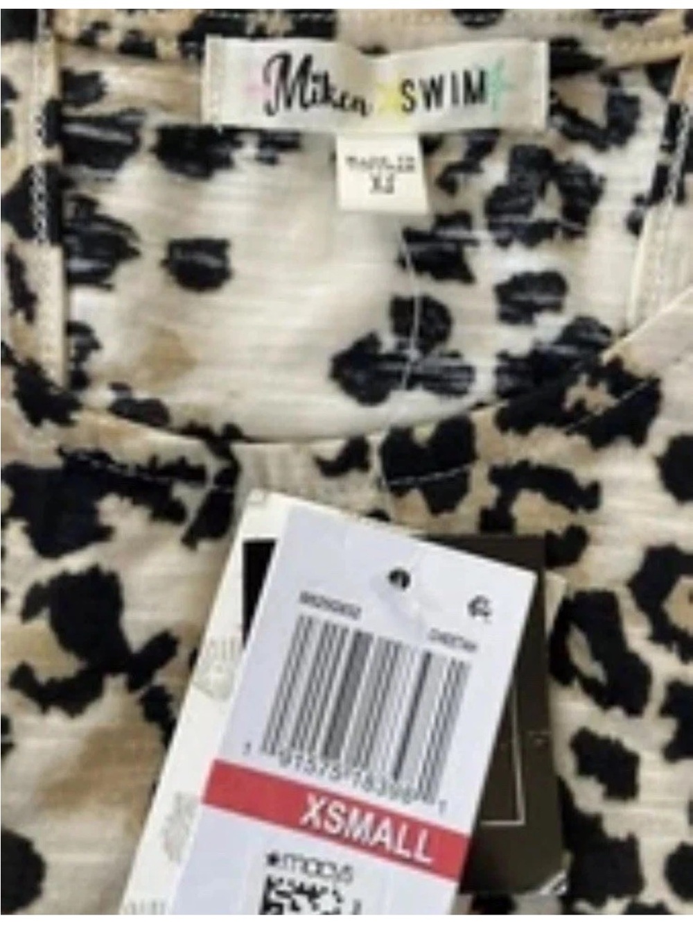 Womens Leopard Print Swim Cover Up XS Dress Strappy Beach Coverup Mini Sundress - Picture 6 of 7